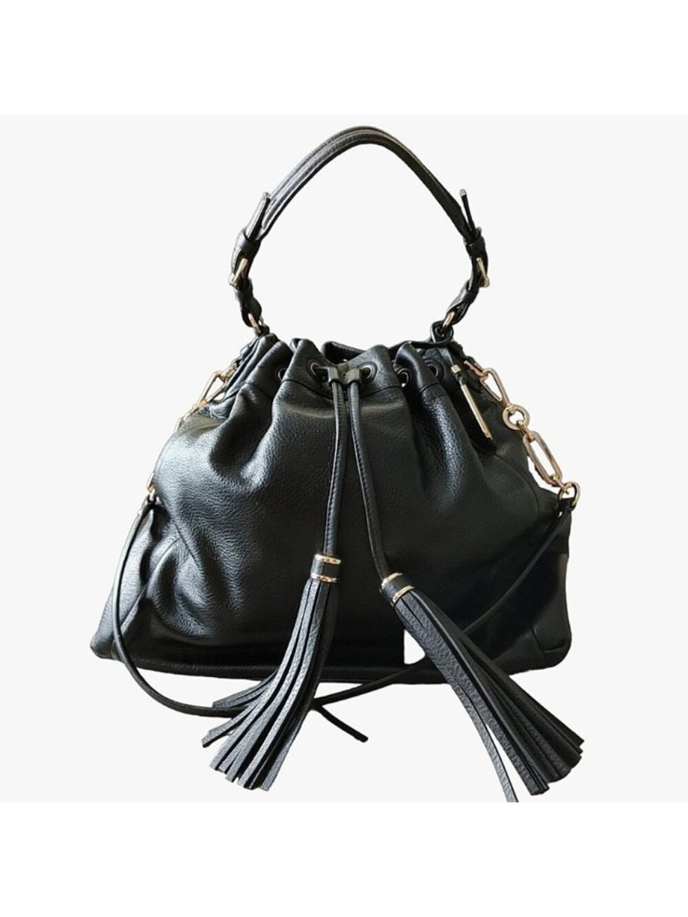 Coach Madison Pinnacle Leather Drawstring Large Shoulder Bag
